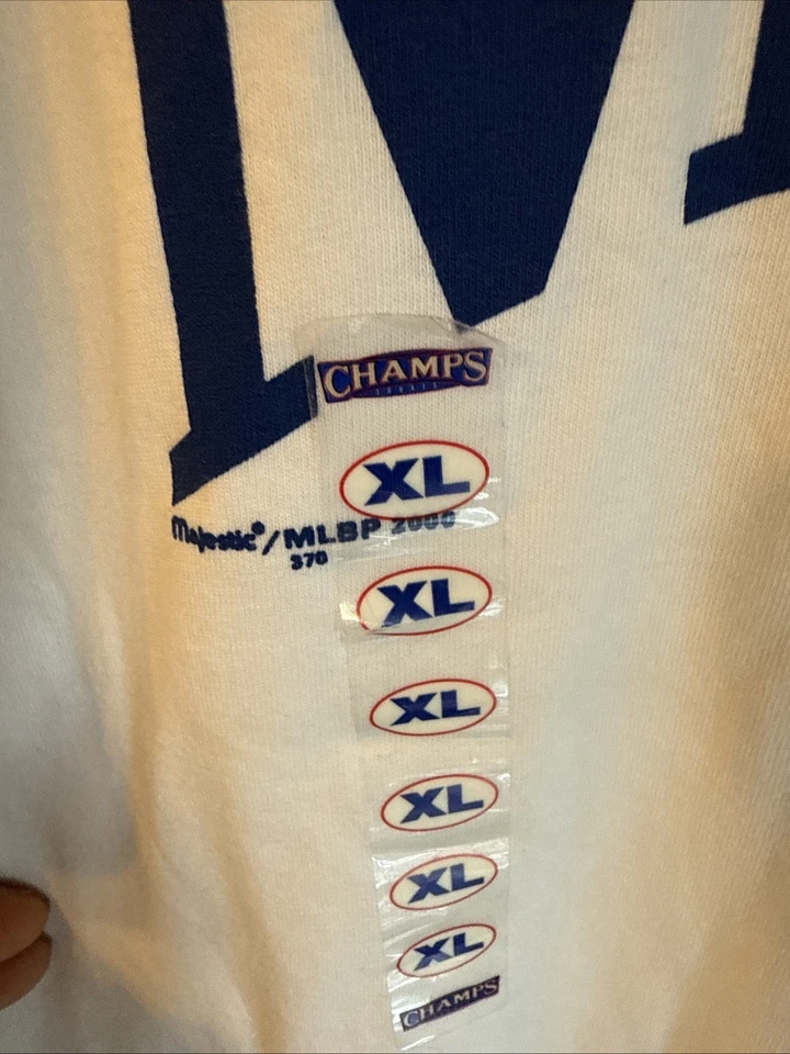 Camiseta Majestic Champs 2000 New York Mets Vintage XL NUEVA CON ETIQUETAS Foto 4 de 4