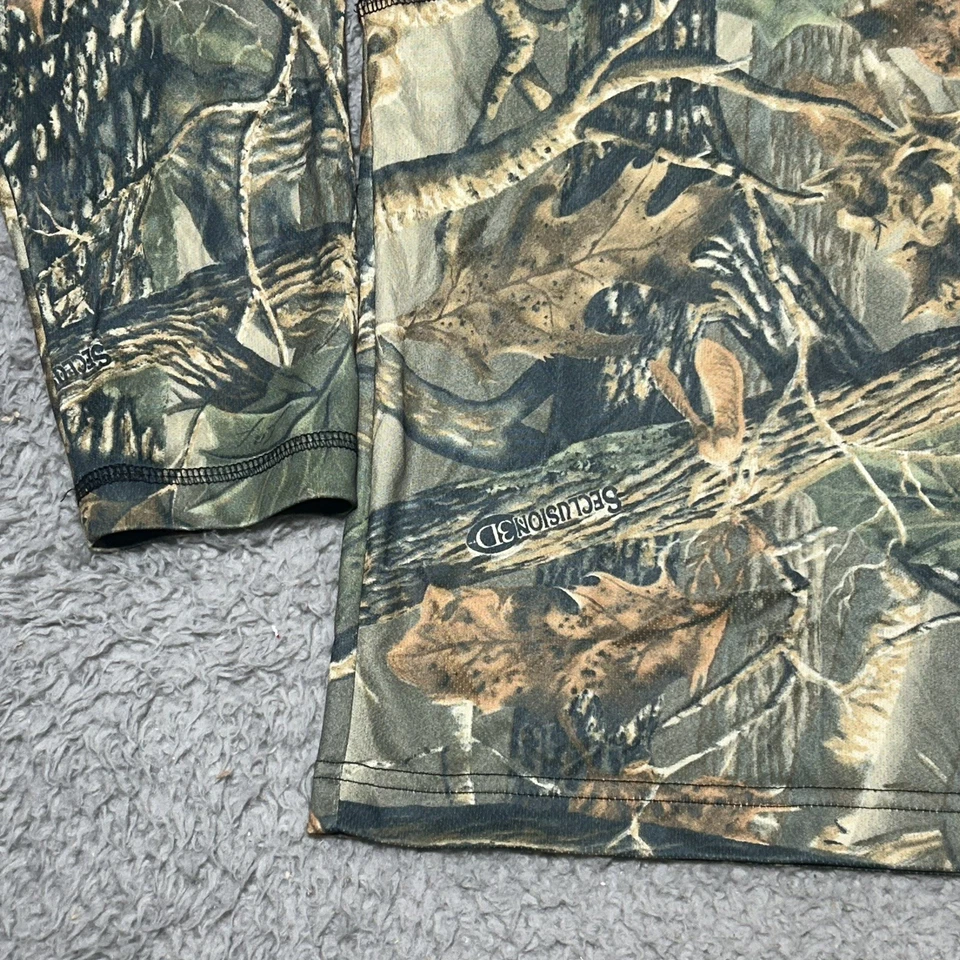 Cabela's Seclusion 3D Hardwood Men's Size XL Reg Shirt Long Sleeve Crewneck Camo - Image 2 of 4