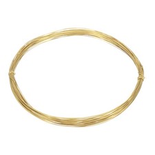 24 Gauge Brass Round Wire, 30 ft Craft Tarnish Resistant Beading Wires