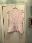 Faconnable Women's Pink Solid Quilted Zip Front Sleeveless Vest XS — photo 10