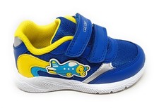 Geox Sprintye B654UA scarpa bambino modello blu giallo in rete a doppio strappo