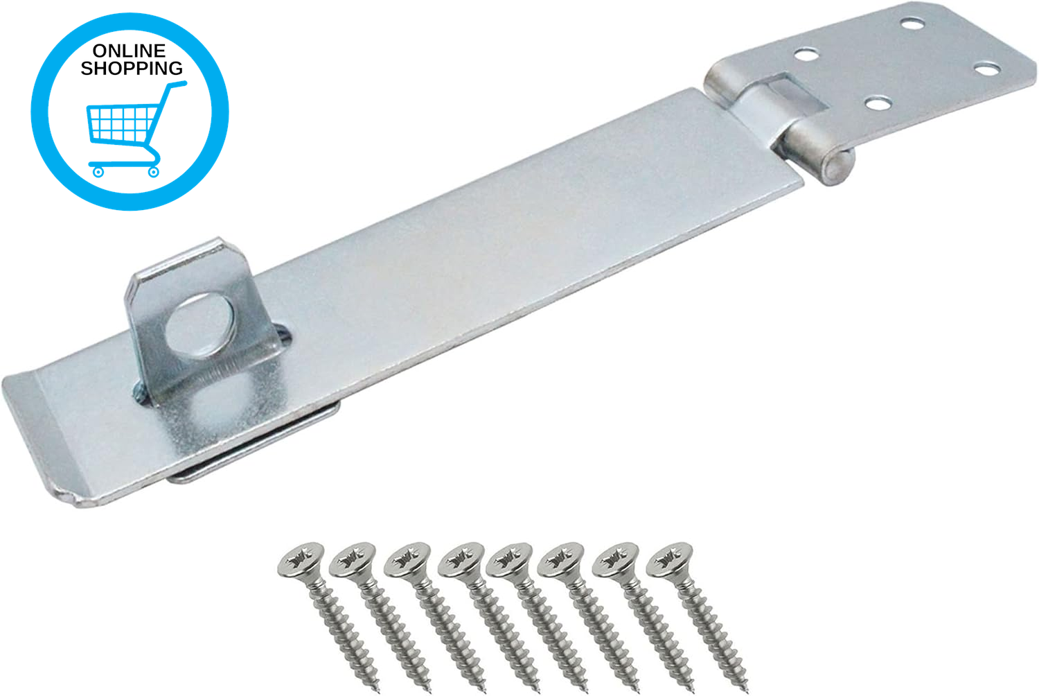 Safety Pattern Hasp & Staple | 6 Inch / 150Mm | anti Rust and Corrosion | Zinc