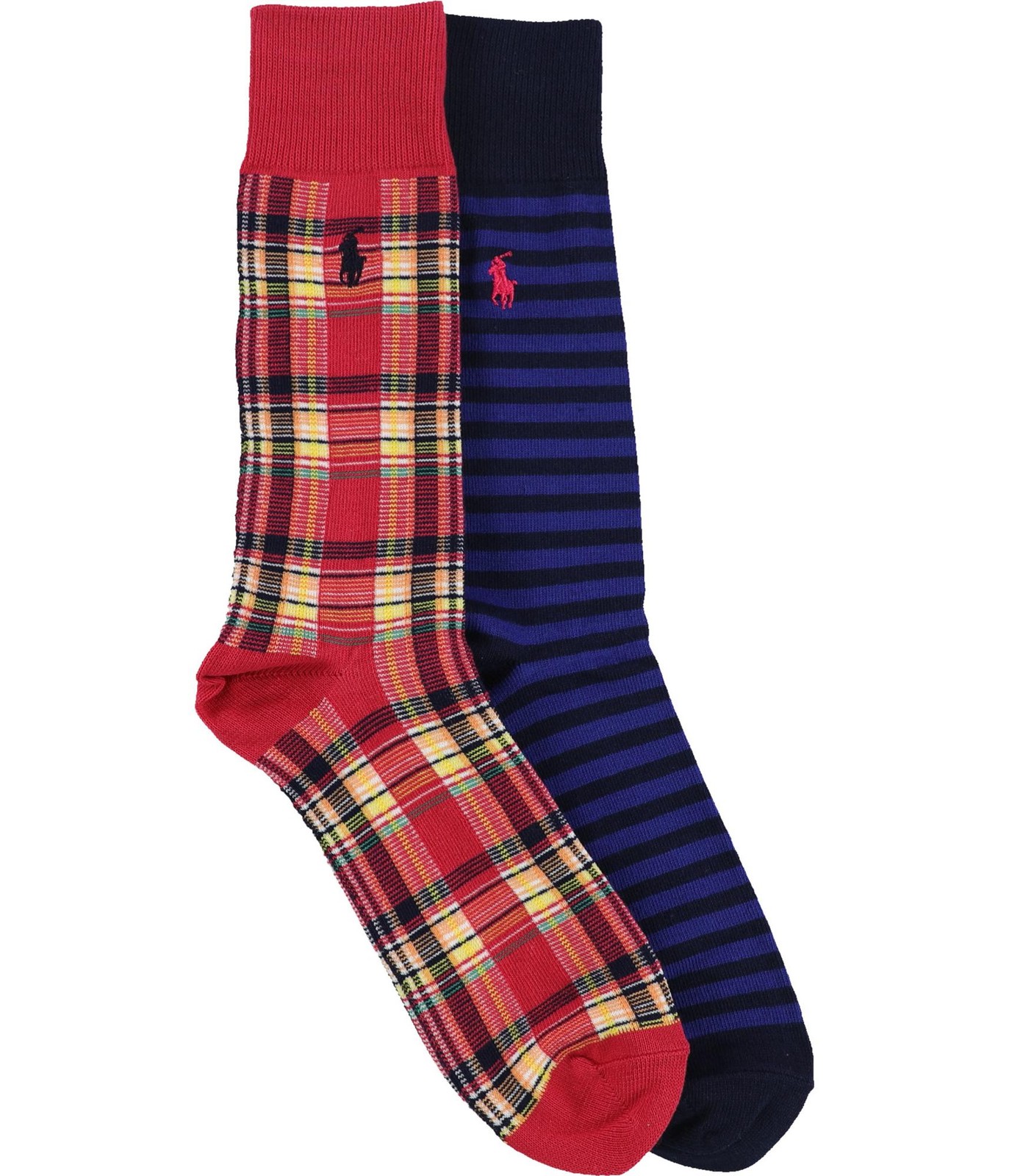 Мужские летние носки Ralph Lauren в клетку 2 штуки разноцветные 10-12 4090₽