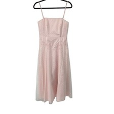 Vintage Light Pink Lace Overlay Formal Dress 8 Womens Balletcore Faircore Whimsy