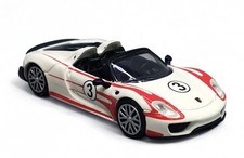 MINICHAMPS - PORSCHE 918 Spyder 3 2015 White with red stripes - 1/87 - MNC87...