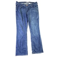 Levi Strauss Signature Low Rise Bootcut Jeans Blue Denim Misses Size 16 Long