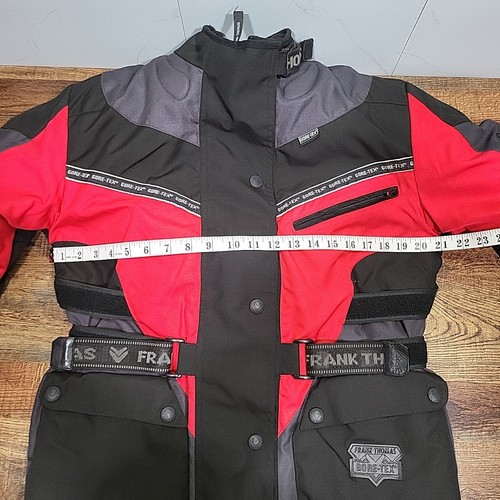 Frank Thomas Goretex Motorbike Jacket Mens Size Medium Red With Padding - Picture 11 of 13
