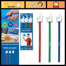 Set of 3 Hand Pointers for Classroom Learning, Teaching Aids, Educational Tools