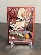 Shanks OP09-001 Leader Alt Art OP09 The Four Emperors One Piece Card Game