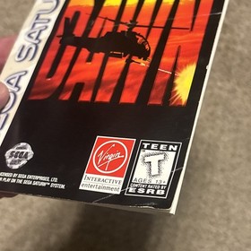 Sega Saturn Black Dawn Game Instruction Manual Only