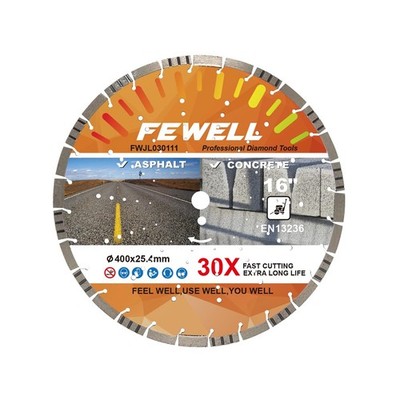 FEWELL 16'' Premium Diamond Saw Blade, Multi-Purpose Diamond Blade, Cutting Ha...