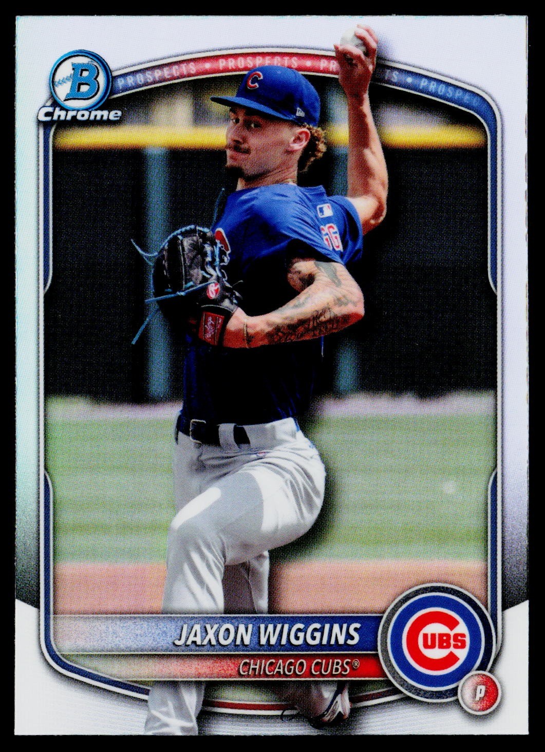 2025 Bowman Draft #BDC-173 Jaxon Wiggins Chrome Refractor