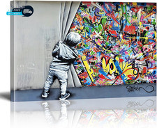 Banksy Canvas Wall Art Pop Street Graffiti Wall Art Decor Cool Poster