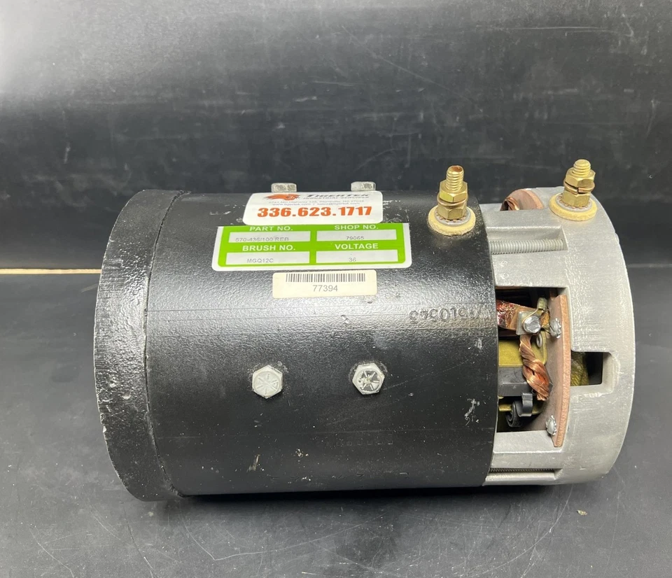 Motor bomba carretilla elevadora Raymond 570-436/100, 36 VDC, cepillo MGQ12C Foto 2 de 4