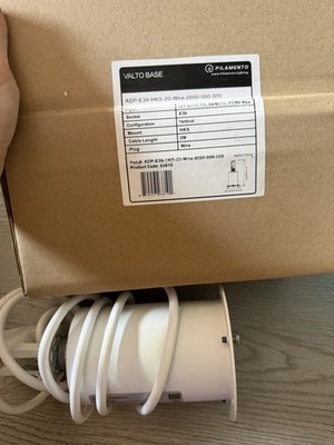 Filamento VALTO BASE E39 Bulb Base Adapter, 300W 3A 120V, 2M Cable, UL Listed