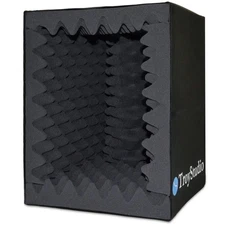 Troy Studio Portable Vocal Booth Large Foldable Microphone Foam Isolation Shield