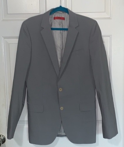 Hugo Boss Red Label Astro Hill 7 Gray Sport Coat Blazer Modern Cut 40L EUC