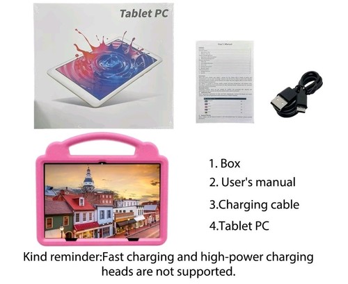 Universal 10.1 Inch Android Tablet Parental Control Pink 3GB RAM 64GB ROM - Picture 3 of 6