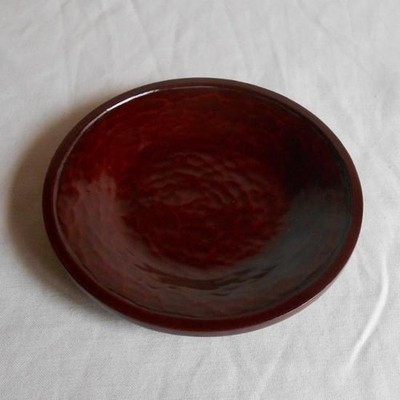 Kamakura-bori Small Plate 3.5in (8.9cm) Knife Marks Japan