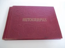 VINTAGE Autograph Book / Album 1954 50's Pasadena California John Marshall Jr Hi