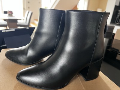 Steve Madden Boots Leder Damen Schwarz (Wie Neu)