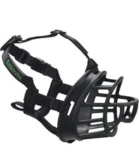 Size 4 ULTRA Moldable Muzzle for Dogs Baskerville - Allows Dog to Drink  Pant