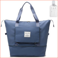Reisetasche Faltbar Wasserdicht Duffle Bag HandgepäCk Sporttasche Schwarz Damen