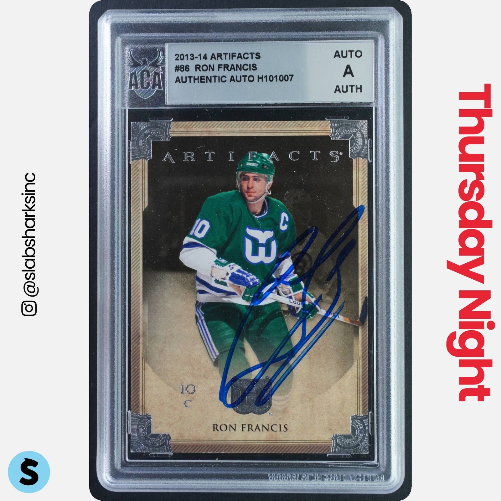Ron Francis #86 2013-14 Upper Deck Artifacts Hockey Patch-Tag Black