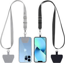 Phone Lanyard 2 Pack-2  Adjustable Neck Strap,2  Phone Patches,Universal Cell Ph