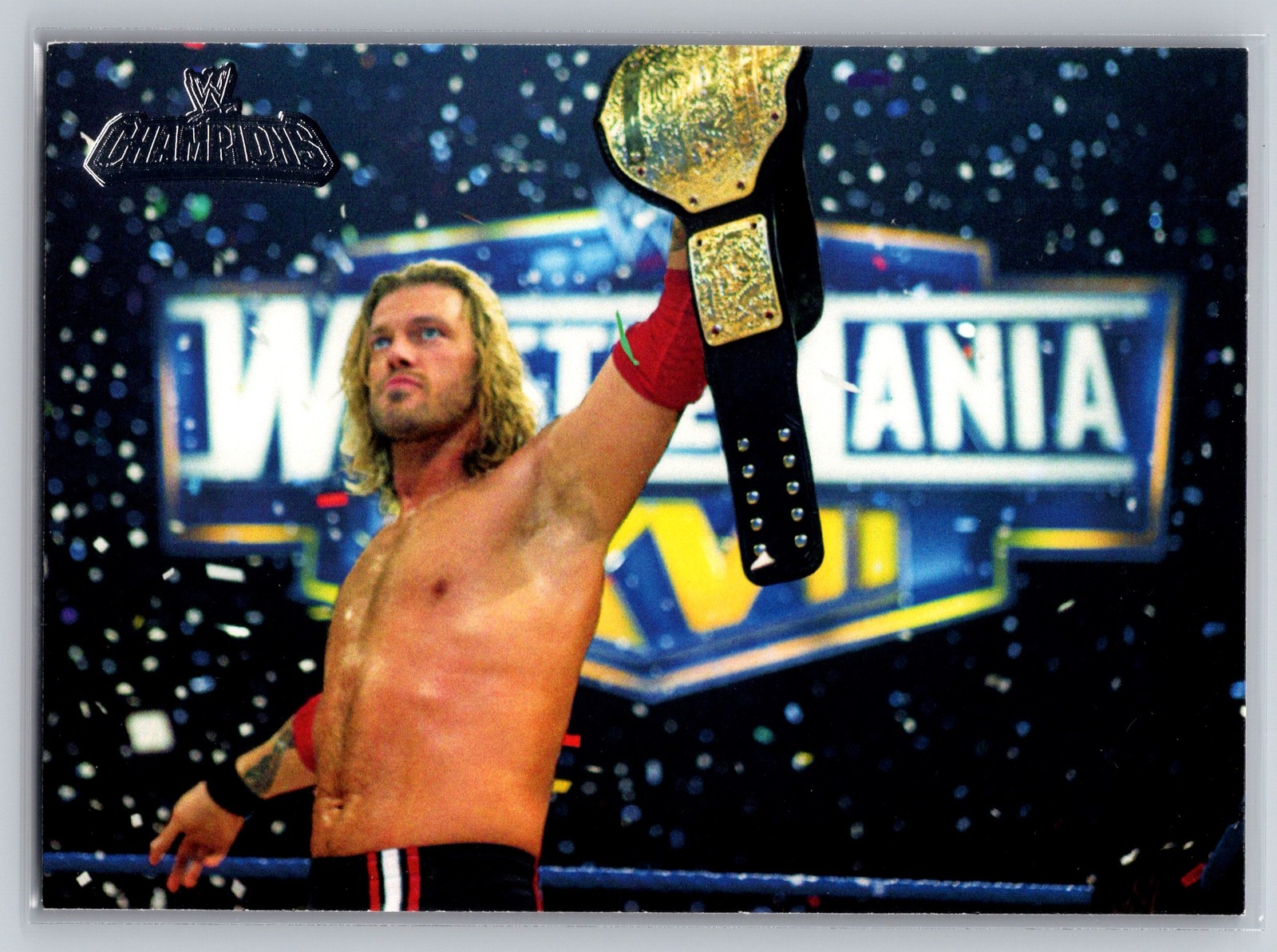 2011 Topps WWE Champions Edge #16 World Heavyweight Champion WrestleMania Card