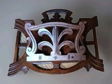 Briefhalter aus Holz - antik - zur Wandmontage