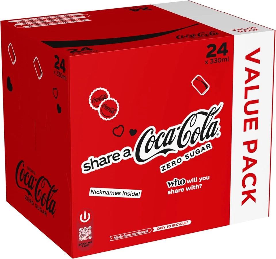 Coca-Cola Zero Sugar 24 x 330 ml - Image 2 of 4