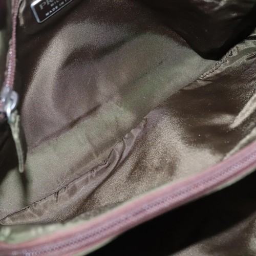 PRADA Hand Bag Nylon Khaki Brown Auth fm4769 - 第 11/24 張圖片