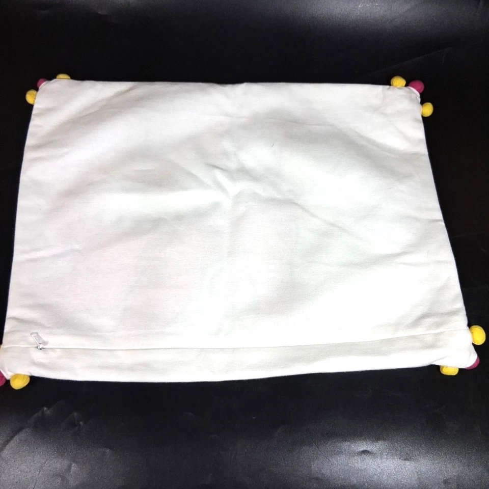 Funda de almohada decorativa bordada rosa elefante Sham Bar III Foto 4 de 4