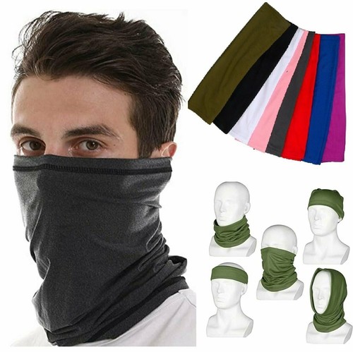 Gesichtsmaske Bandana wiederverwendbar waschbar Mode Abdeckung Hals Gasse Halstuch Schal - Bild 7 von 15