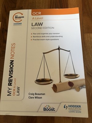 Hodder Education OCR A Level Law Textbook, Second Edition + revision guide