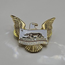 Election Official Lapel Pin Oct 7, 2003 California Republic 1.5"