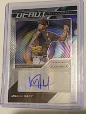 2021 Panini Prizm Baseball MICHAEL BAEZ Debut Signatures Rookie Auto 💎M/NM