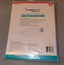 Cardinal Health ZRUP3436R Reusable Underpad Bed Pad in White, 34'' x 36'', NEW!
