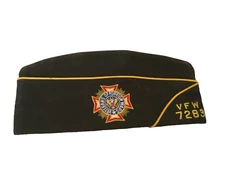US Military VFW 7283 Garrison Cap Mens Veterans of Foreign Wars California 82 83