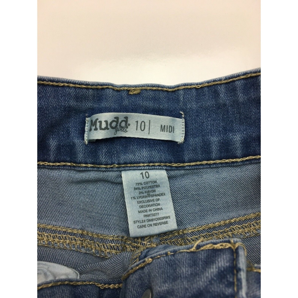 Mudd Women's Two Button Closure Short Jeans, Blue Size: 10 Midi | eBay
