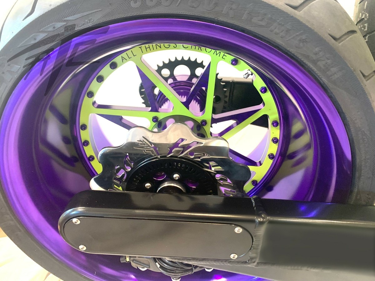NINJA 300 OSD FAT TIRE KIT PURPLE/NEON SWITCHBACK WHEEL 12