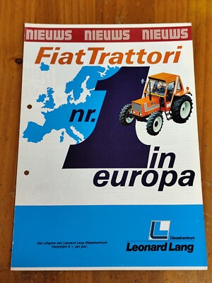 Fiat No. 1 in Europe Nieuws Language: NL Tractor Tractor Brochure Brochure 32