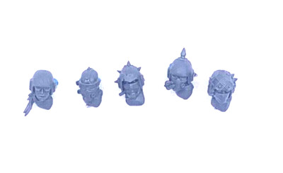 Warhammer 40K Kill Team Blooded Traitor Heads Bits Ersatzteile X5