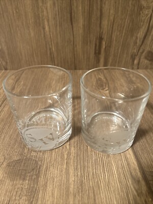 2 NEW MAKERS MARK BOURBON WHISKEY KENTUCKY ETCHED ROCKS GLASSES 8 OZ BARWARE