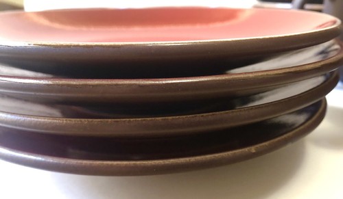 16 Lot Jars France Red dish set Bowls Mugs Desert Plates Dinner Plates NICE - Picture 4 of 17