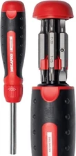 MegaPro Ratcheting Screwdriver 13-in-1 Phillips/Star/Flat/Square w/Cartridge
