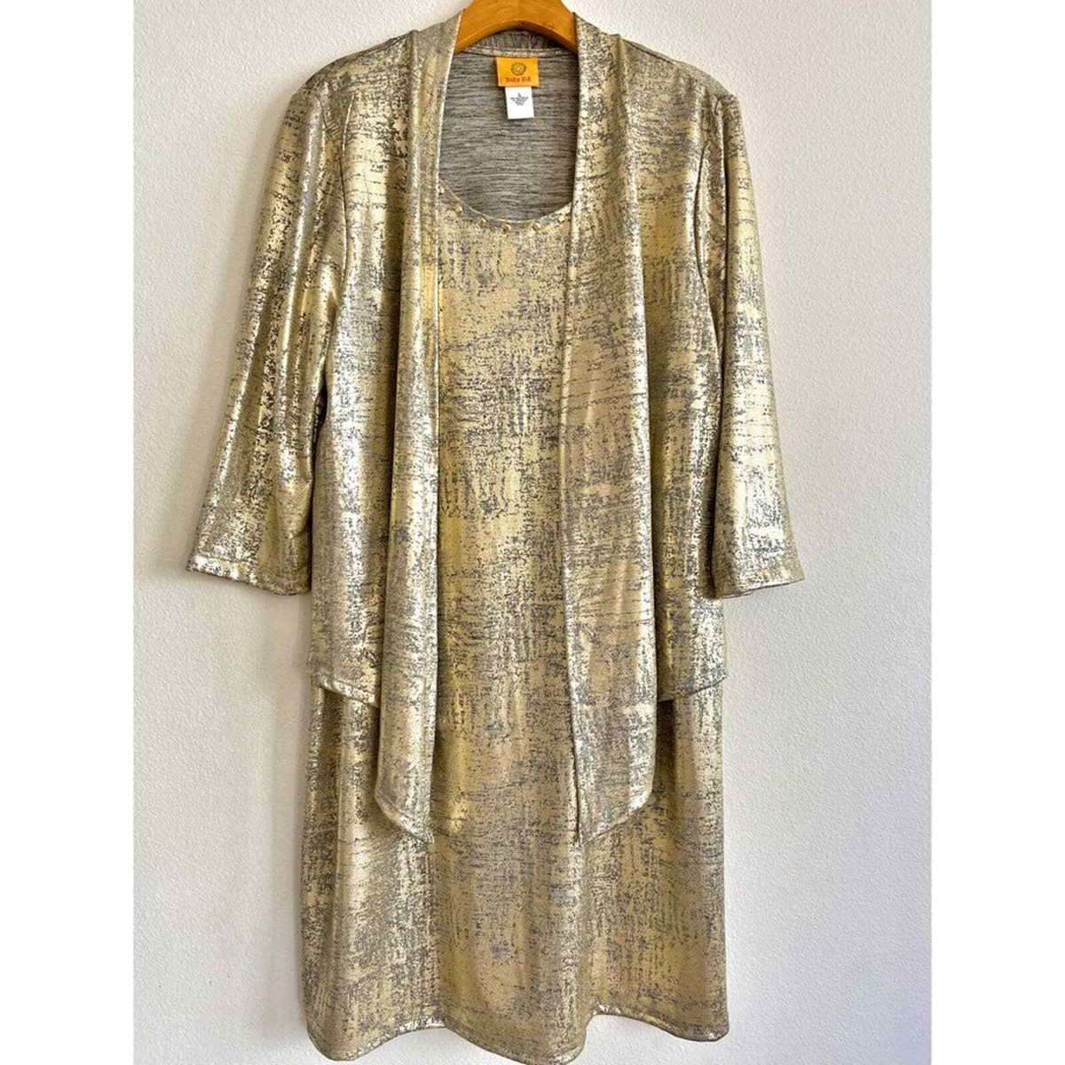 green emerald velvet dress Gold Beaded Georgette Long Sleeve Fitted Midi Dress