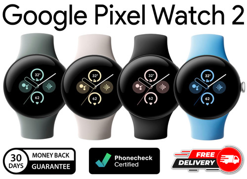 Google Pixel Watch 2 41mm - LTE (Unlocked) | WiFi - Black | Gold | Silver w/Band