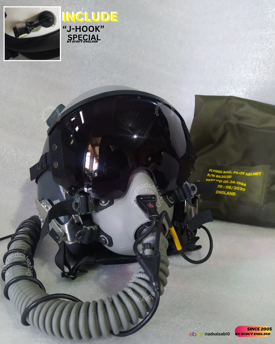 HGU-55 AVIATOR FIGHTER PILOT TACTICAL HELMET REPLICA (MASK OXYGEN NOT  INCLUDE)